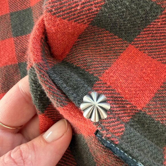 RRL Plaid Cotton Western Shirt - Picture 10 of 16